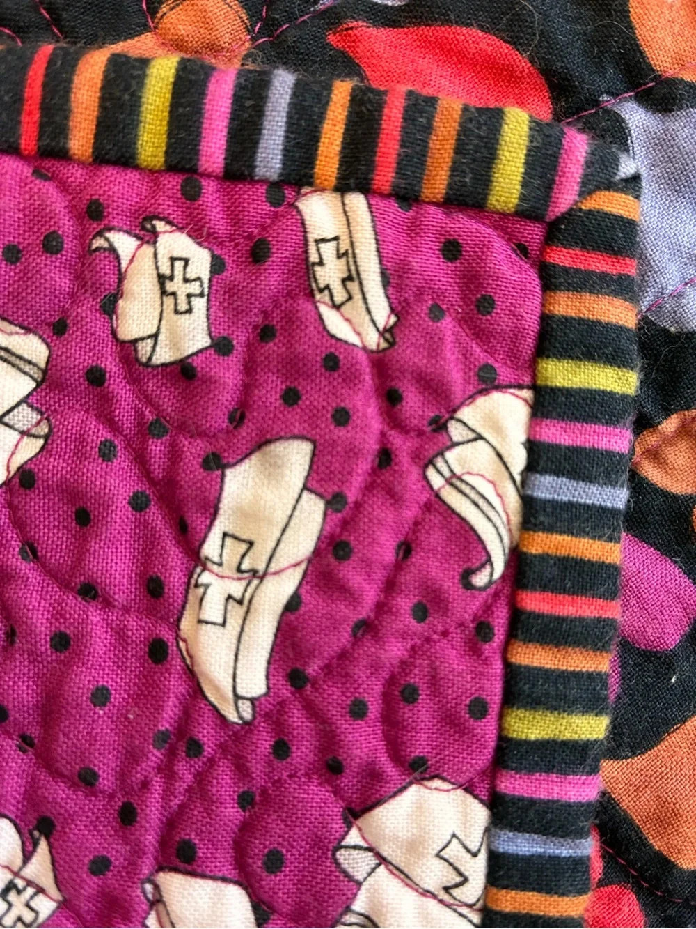 Handmade Appliqués Patchwork Quilt